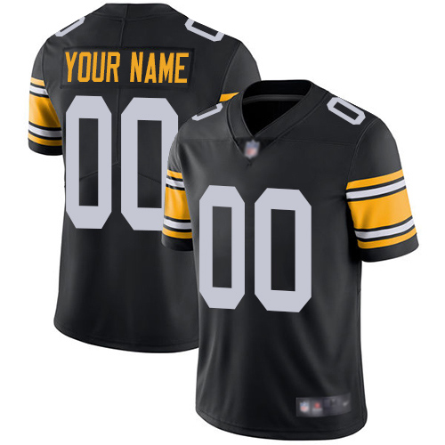 Limited Black Men Alternate Jersey NFL Customized Football Pittsburgh Steelers Vapor Untouchable